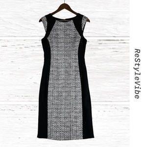 WHITE HOUSE BLACK MARKET Women’s Size 6 Dress Sheath Tweed Lined Knee Length